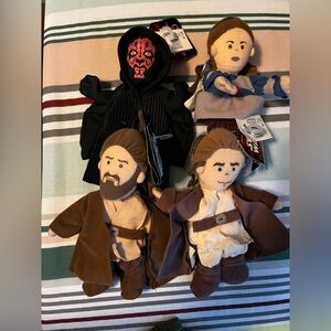 Star Wars episode 1 buddies lot of 4 all have tags except padme